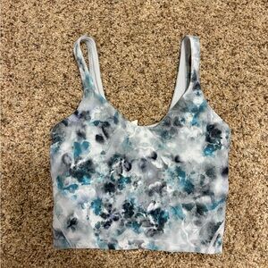Lululemon Athletica Blue and Gray Tank Top